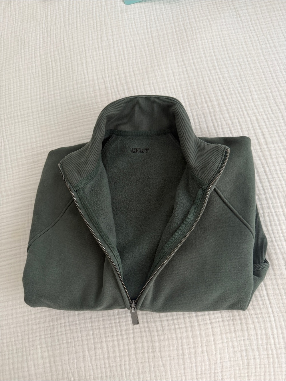 Vuori Restore Double Zip Sweatshirt Agate Green Sz: XSmall - Picture 7 of 7